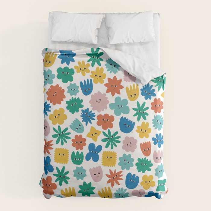Smiling Flowers Duvet Cover Gallery Image 6