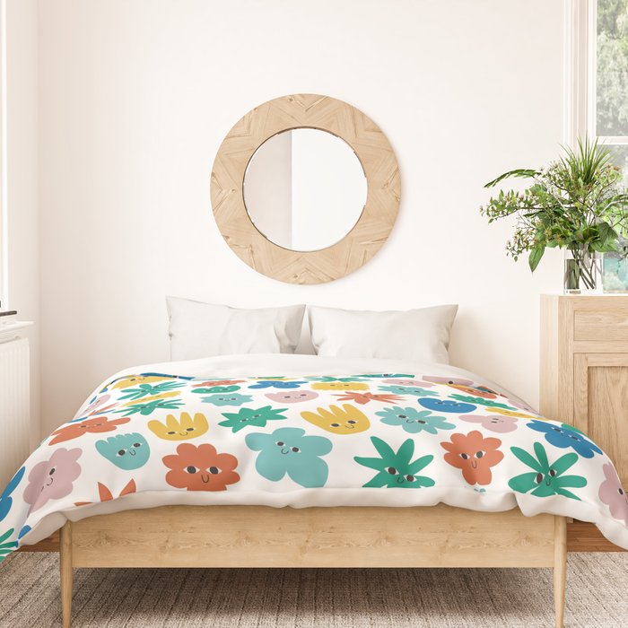 Smiling Flowers Duvet Cover Gallery Image 3