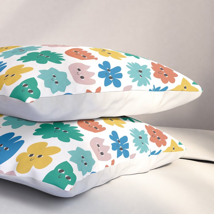Smiling Flowers Pillow Sham Gallery Image 3