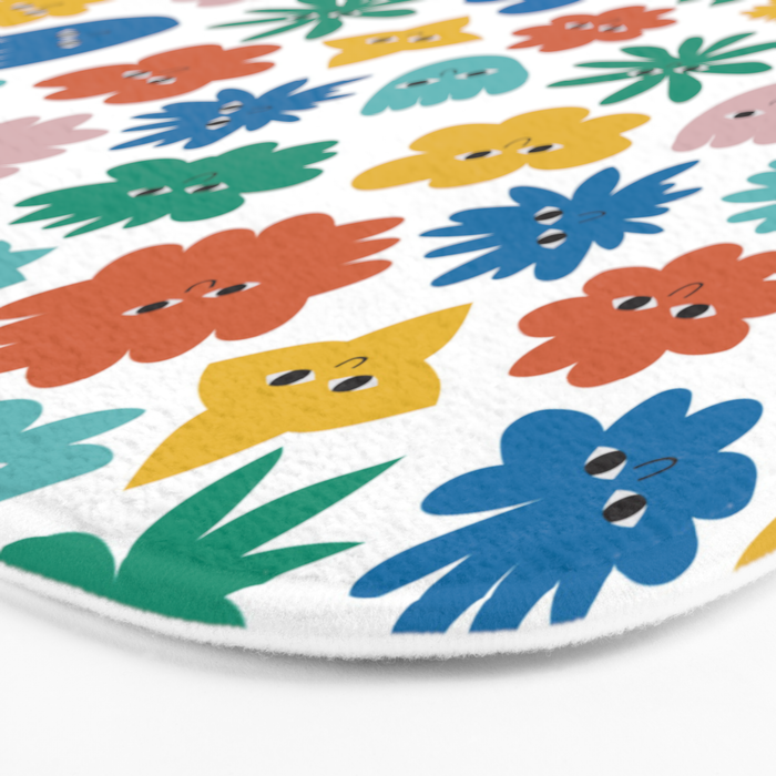 Smiling Flowers Bath Mat Gallery Image 3