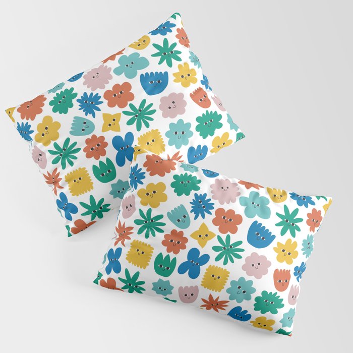 Smiling Flowers Pillow Sham Gallery Image 3