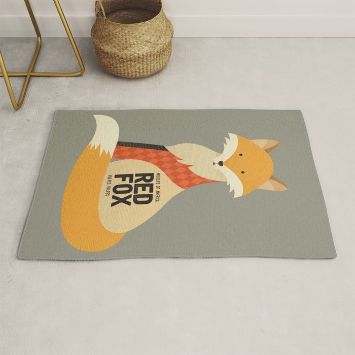 Hello Red Fox Rug Gallery Image 1