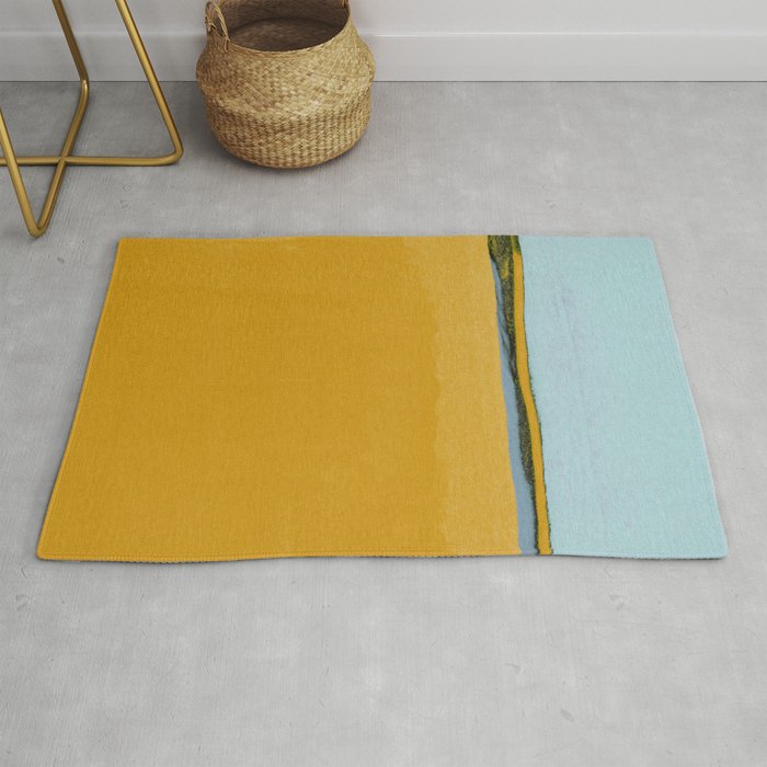 Where Blue Meets Gold Rug Gallery Image 1