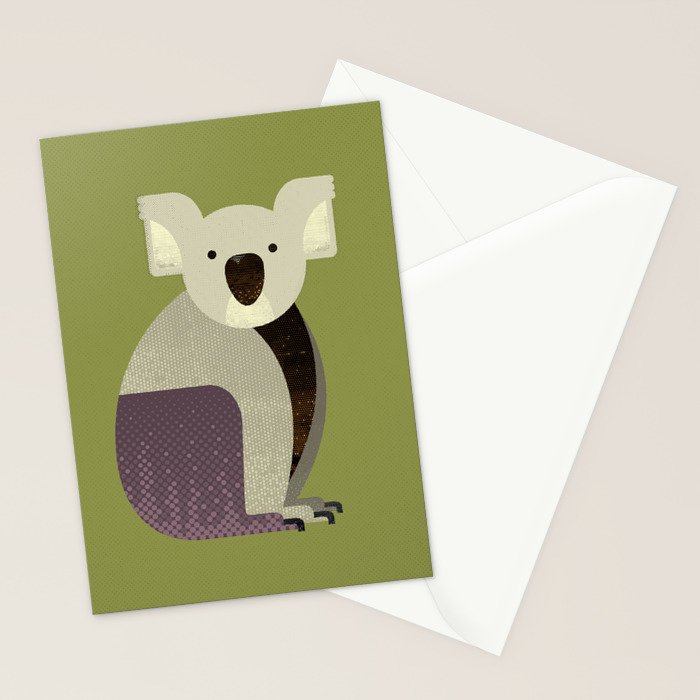 Whimsy Koala Stationery Card Gallery Image 2