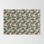 Floral Vines . Navy Rug Gallery Image 2