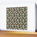 Floral Vines . Navy Wall Mural Gallery Image 2