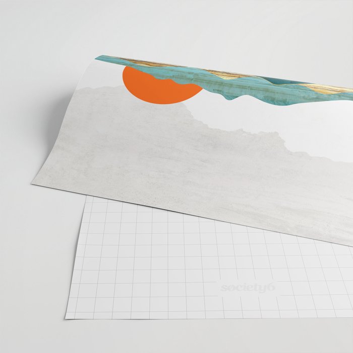 Turquoise Vista Wrapping Paper Gallery Image 2