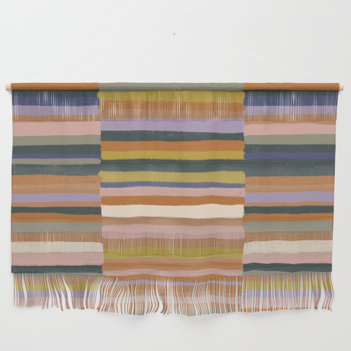 Brown striped pattern Wall Hanging Gallery Image 1