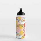 Eclectic Boho Summer Poster ,Good Vibes, Citrus, Sea Life Water Bottle Gallery Image 3