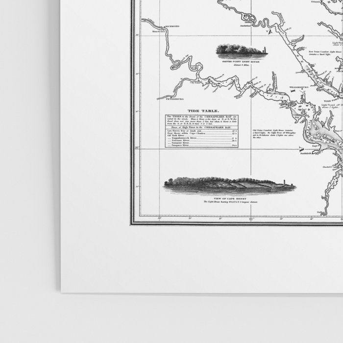 Chesapeake Bay & Delaware Bay Map Poster Gallery Image 3