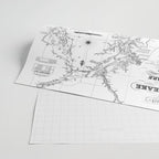 Chesapeake Bay & Delaware Bay Map Wrapping Paper Gallery Image 2