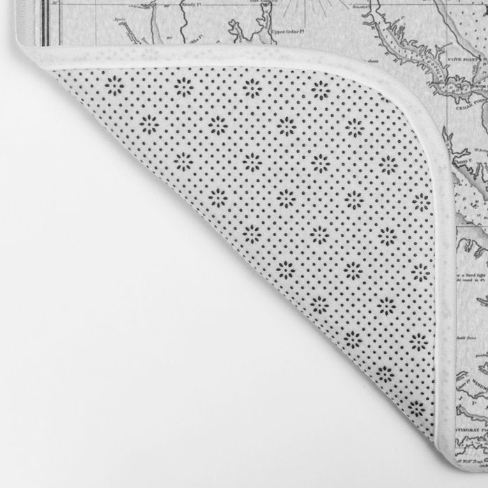 Chesapeake Bay & Delaware Bay Map Bath Mat Gallery Image 2