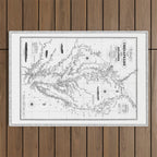 Chesapeake Bay & Delaware Bay Map Outdoor Rug Gallery Image 1