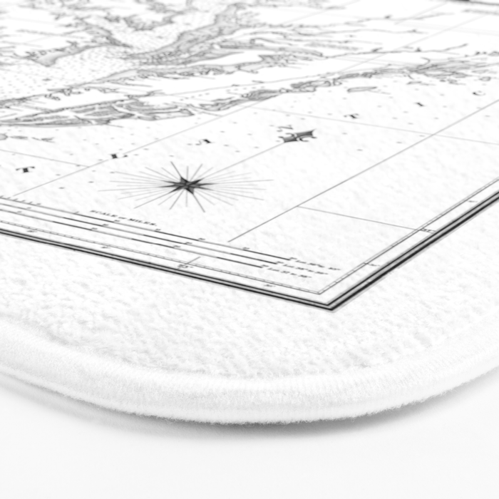 Chesapeake Bay & Delaware Bay Map Bath Mat Gallery Image 3