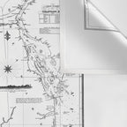 Chesapeake Bay & Delaware Bay Map Wall Tapestry Gallery Image 3