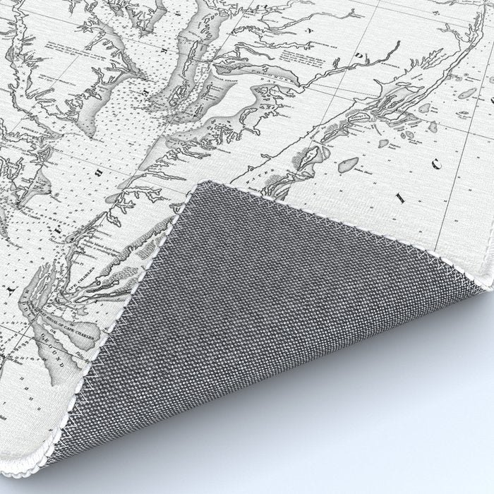 Chesapeake Bay & Delaware Bay Map Rug Gallery Image 4
