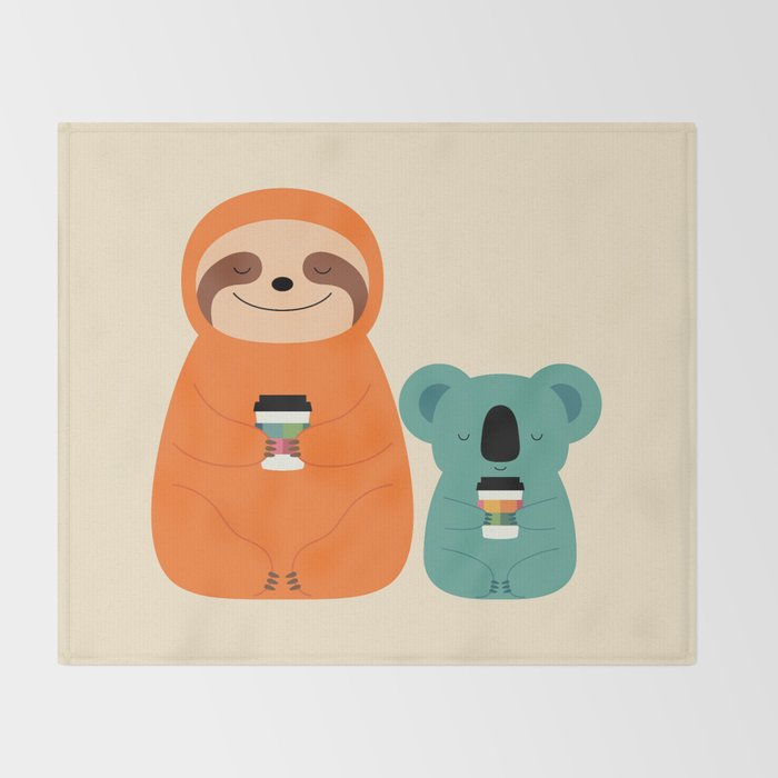 Coffee Buddy Throw Blanket Gallery Image 2