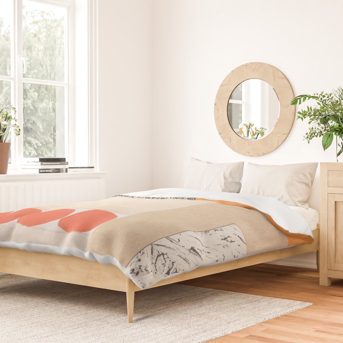 One Color Collection / Tan Hide Duvet Cover Gallery Image 2
