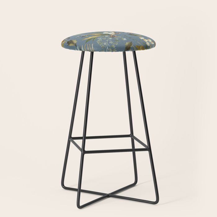 Moths Mystical Woodland B Stool Gallery Image 1