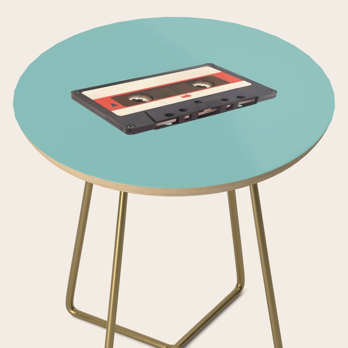 Cassette Tape Polygon Art Side Table Gallery Image 2