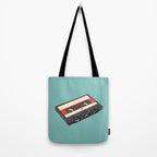 Cassette Tape Polygon Art Tote Bag Gallery Image 2