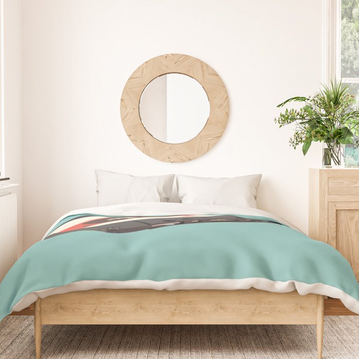 Cassette Tape Polygon Art Duvet Cover Gallery Image 3