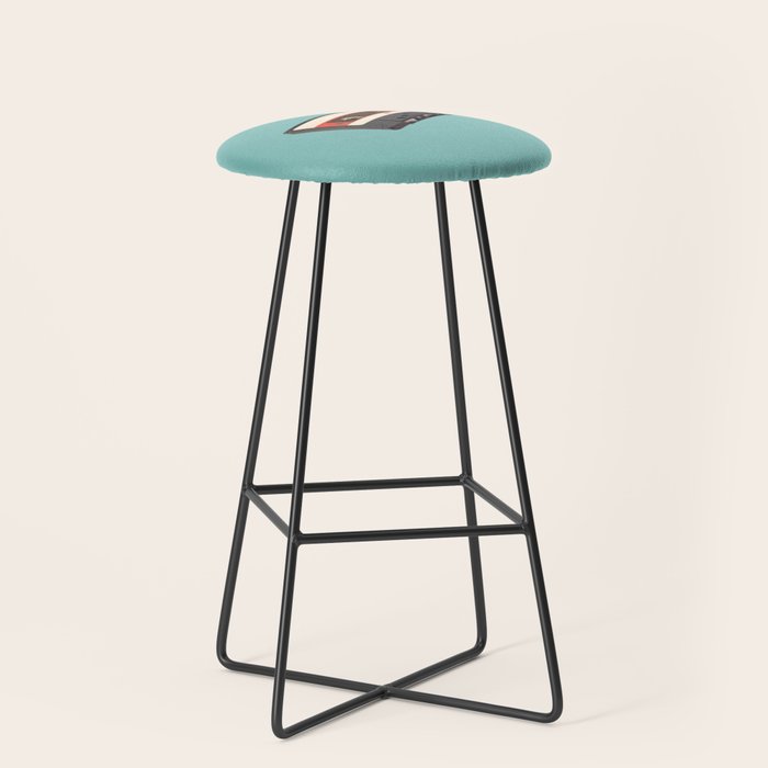 Cassette Tape Polygon Art Stool Gallery Image 1