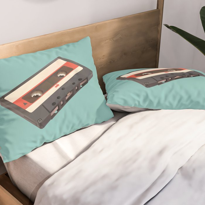 Cassette Tape Polygon Art Pillow Sham Gallery Image 2