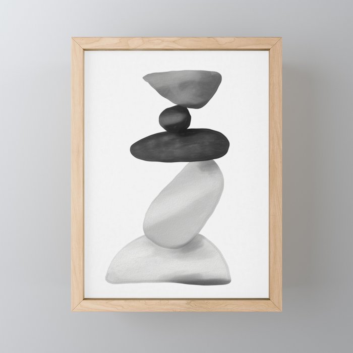 Stones Mini Art Print Gallery Image 1