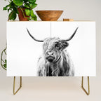 portrait of a highland cow Credenza Gallery Image 1