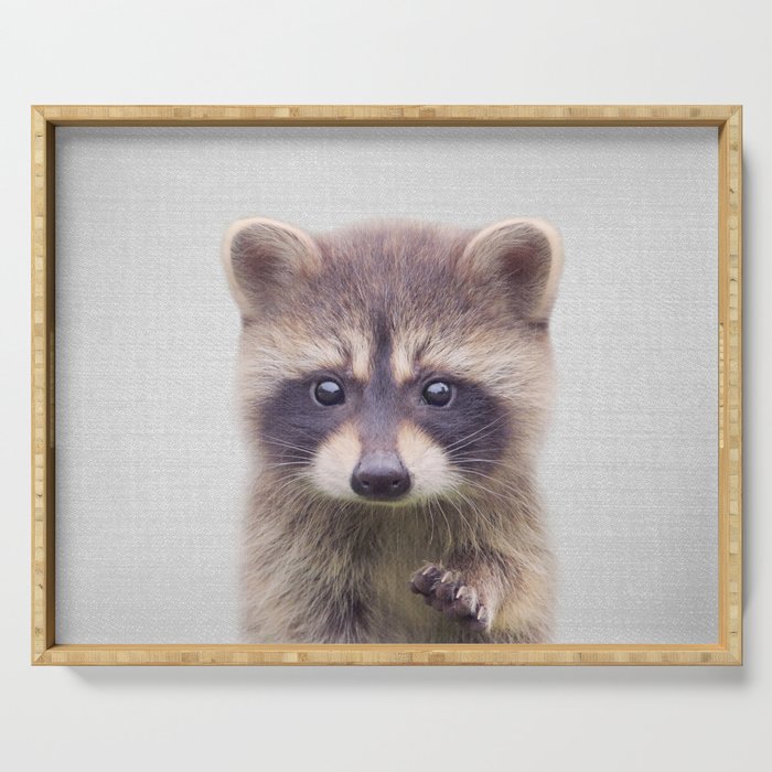 Raccoon - Colorful Serving Tray Gallery Image 1