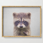 Raccoon - Colorful Serving Tray Gallery Image 1
