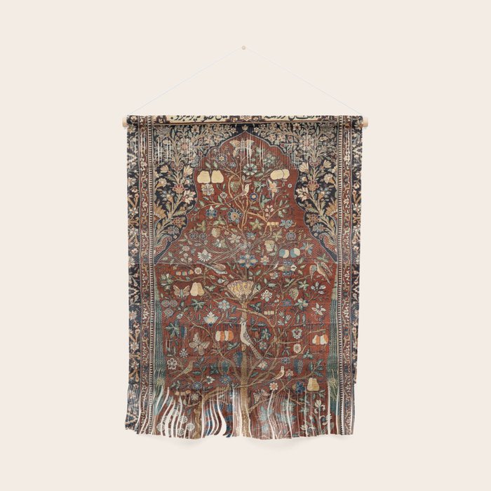 Exquisite Antique Persian Kashan  Wall Hanging Gallery Image 1