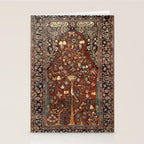 Exquisite Antique Persian Kashan  Stationery Card Gallery Image 2