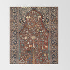 Exquisite Antique Persian Kashan  Throw Blanket Gallery Image 2