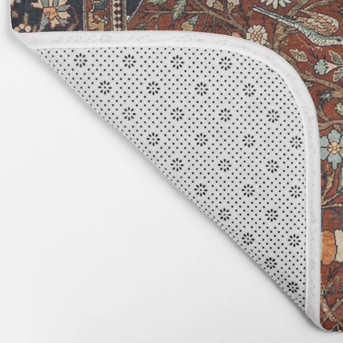 Exquisite Antique Persian Kashan  Bath Mat Gallery Image 2