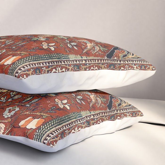 Exquisite Antique Persian Kashan  Pillow Sham Gallery Image 3