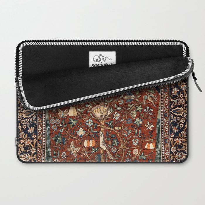 Exquisite Antique Persian Kashan  Laptop Sleeve Gallery Image 2