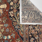 Exquisite Antique Persian Kashan  Wall Tapestry Gallery Image 3