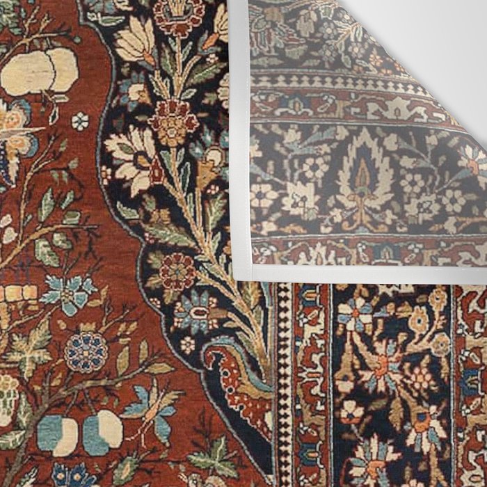 Exquisite Antique Persian Kashan  Wall Tapestry Gallery Image 3