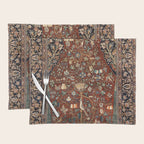 Exquisite Antique Persian Kashan  Placemat Gallery Image 1