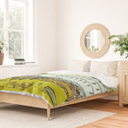 point breaks in paradise // retro surf art by surfy birdy Duvet Cover Gallery Image 2