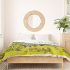 point breaks in paradise // retro surf art by surfy birdy Duvet Cover Gallery Image 3