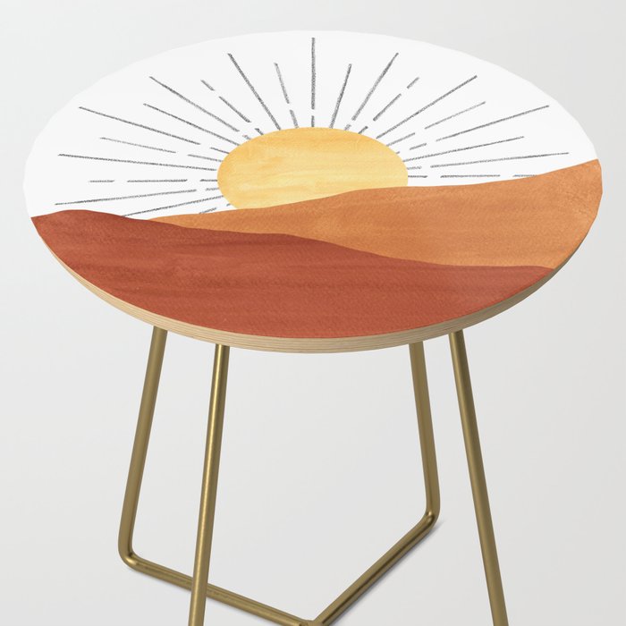 Terracotta desert sun Side Table Gallery Image 2