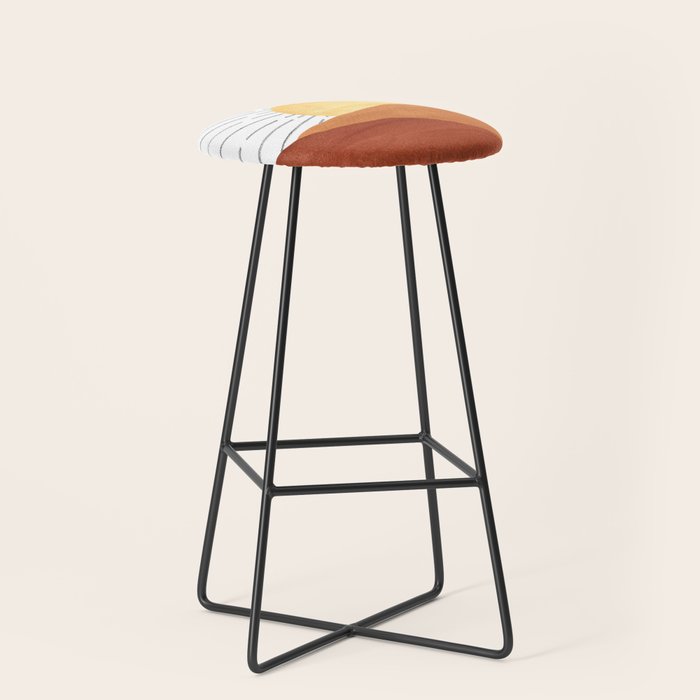 Terracotta desert sun Stool Gallery Image 1