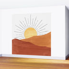 Terracotta desert sun Wall Mural Gallery Image 2