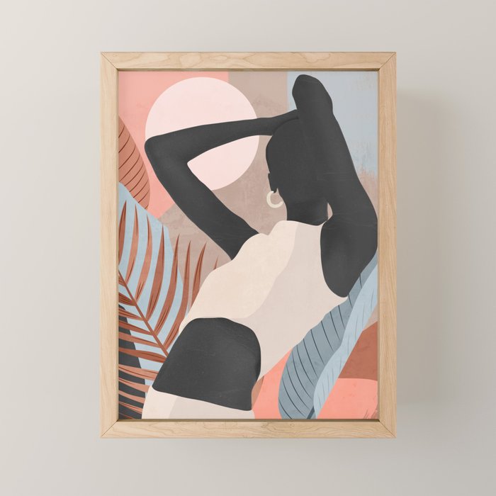 Tropical Girl 23 Mini Art Print Gallery Image 1