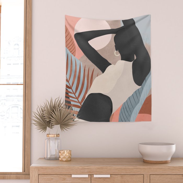 Tropical Girl 23 Wall Tapestry Gallery Image 2