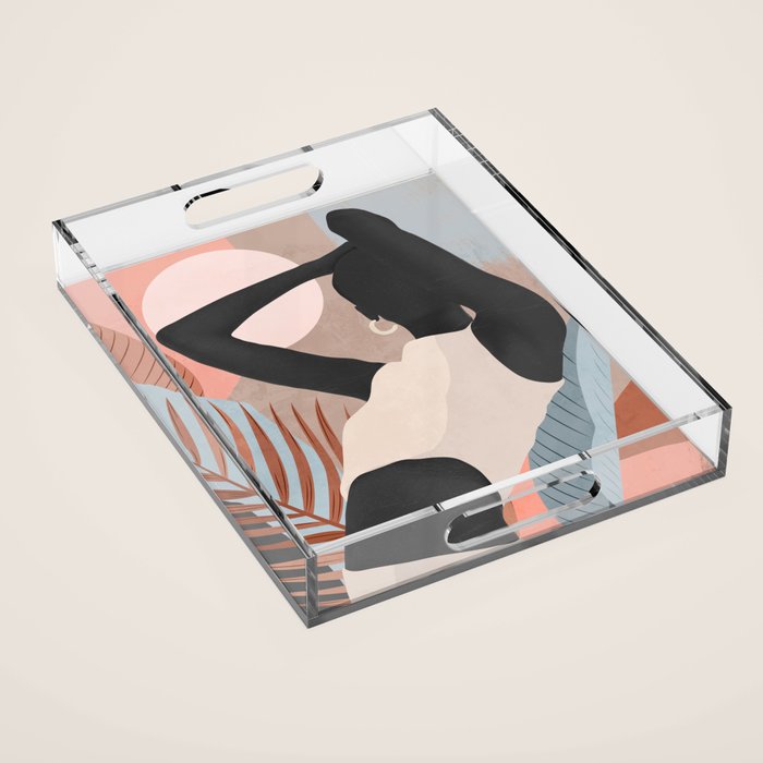 Tropical Girl 23 Acrylic Tray Gallery Image 1