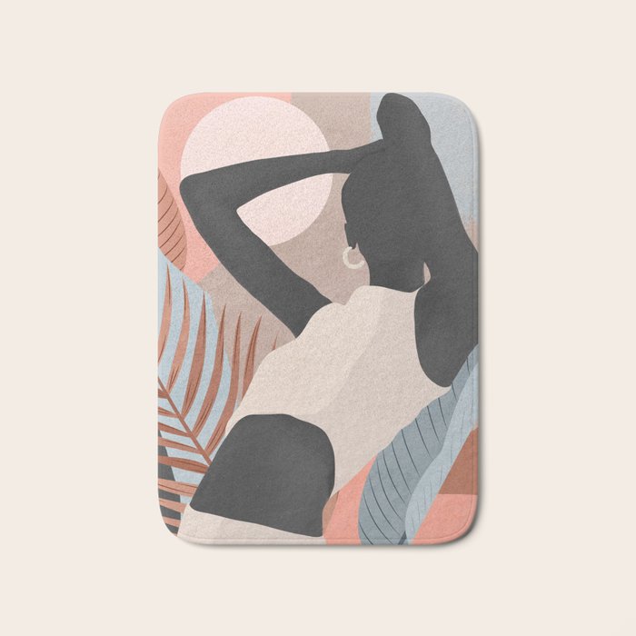 Tropical Girl 23 Bath Mat Gallery Image 1